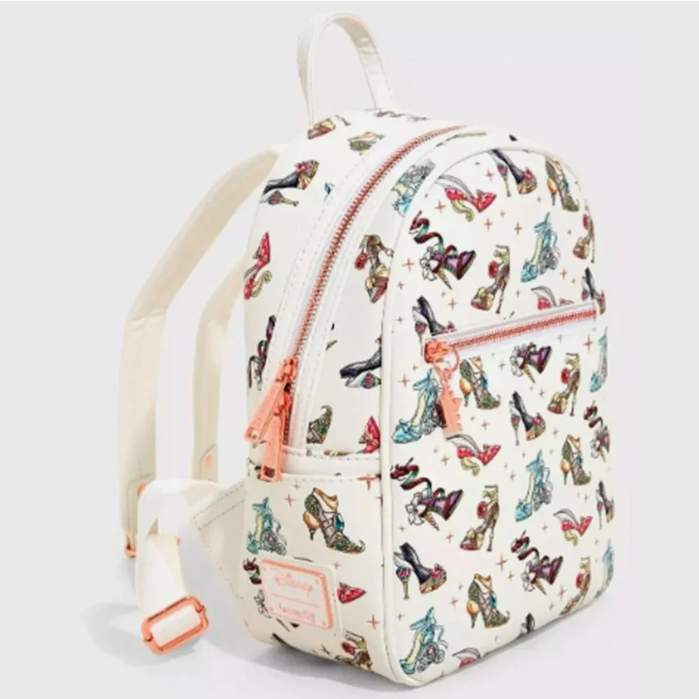Loungefly Disney Princess Heels Shoes Mini Backpack NWT BoxLunch Exclusive - Picture 2 of 4